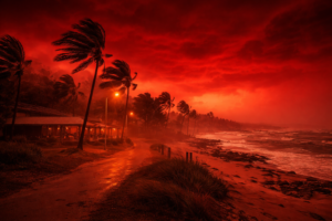 Australia Sky Turns Red Before Tropical Cyclone: Residents&hellip;