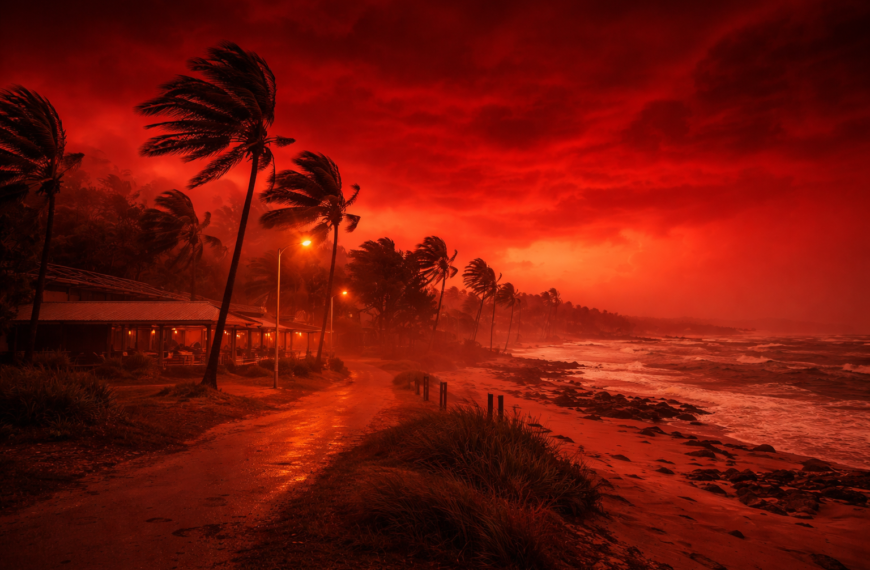 Australia Sky Turns Red Before Tropical Cyclone: Residents…