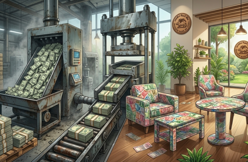 RBI Turns Old Currency Notes into Furniture: A&hellip;